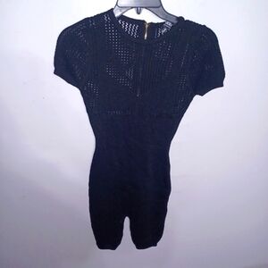 Hera Collection- Black - 1 Piece - Short Jumpsuit- W Sz Small